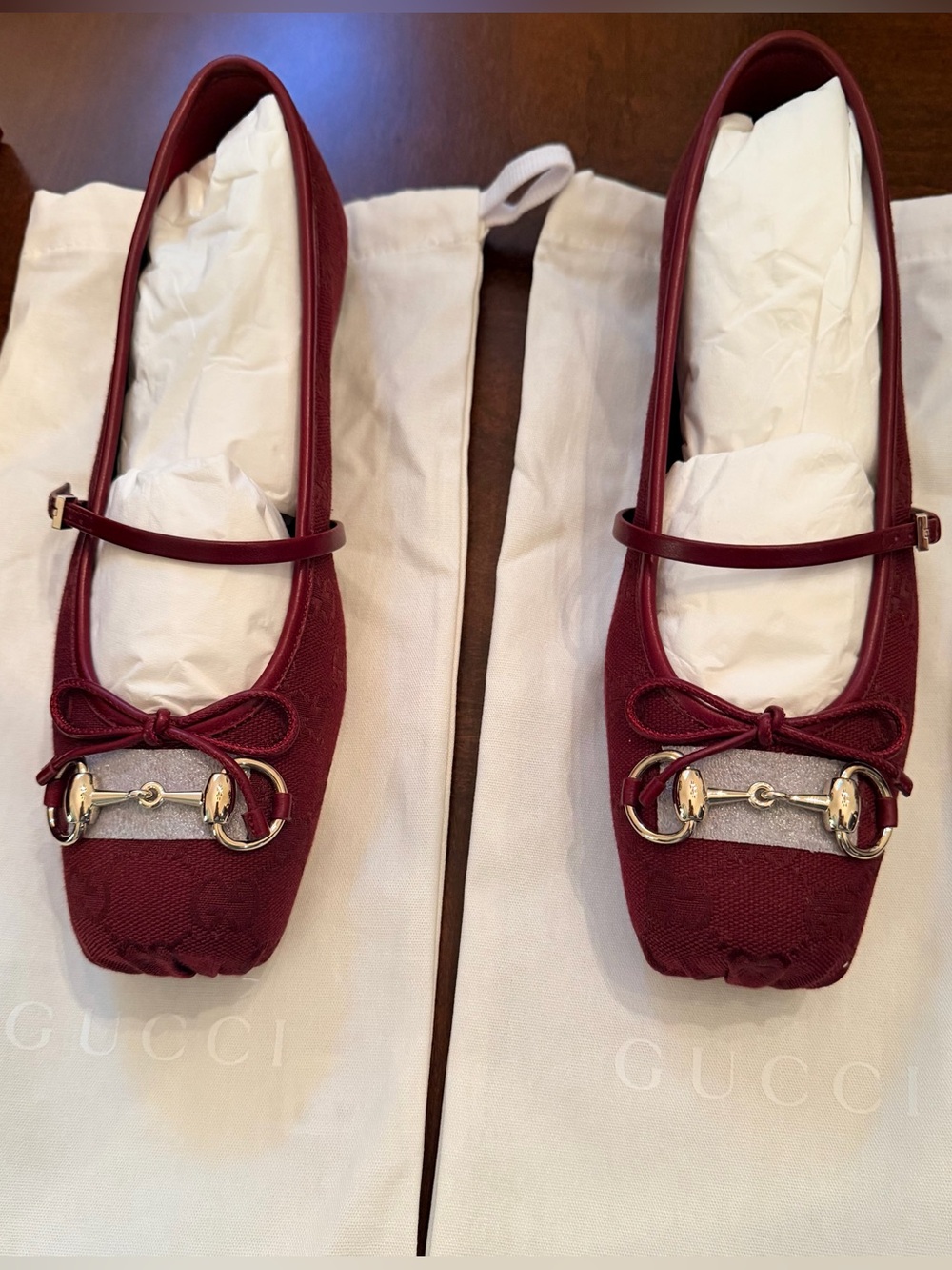 NWT Gucci Horsebit Ballet Flats